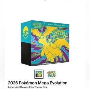 Pokemon Mega Evolution Ascended Heroes Elite Trainer Box - SEALED